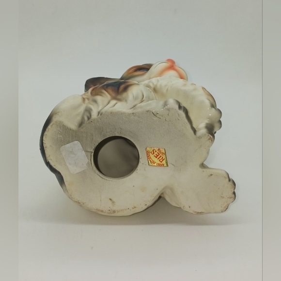 Reis Japan Vintage Porcelain Blue Eye Calico Cat Mid 20TH Century - Picture 7 of 7